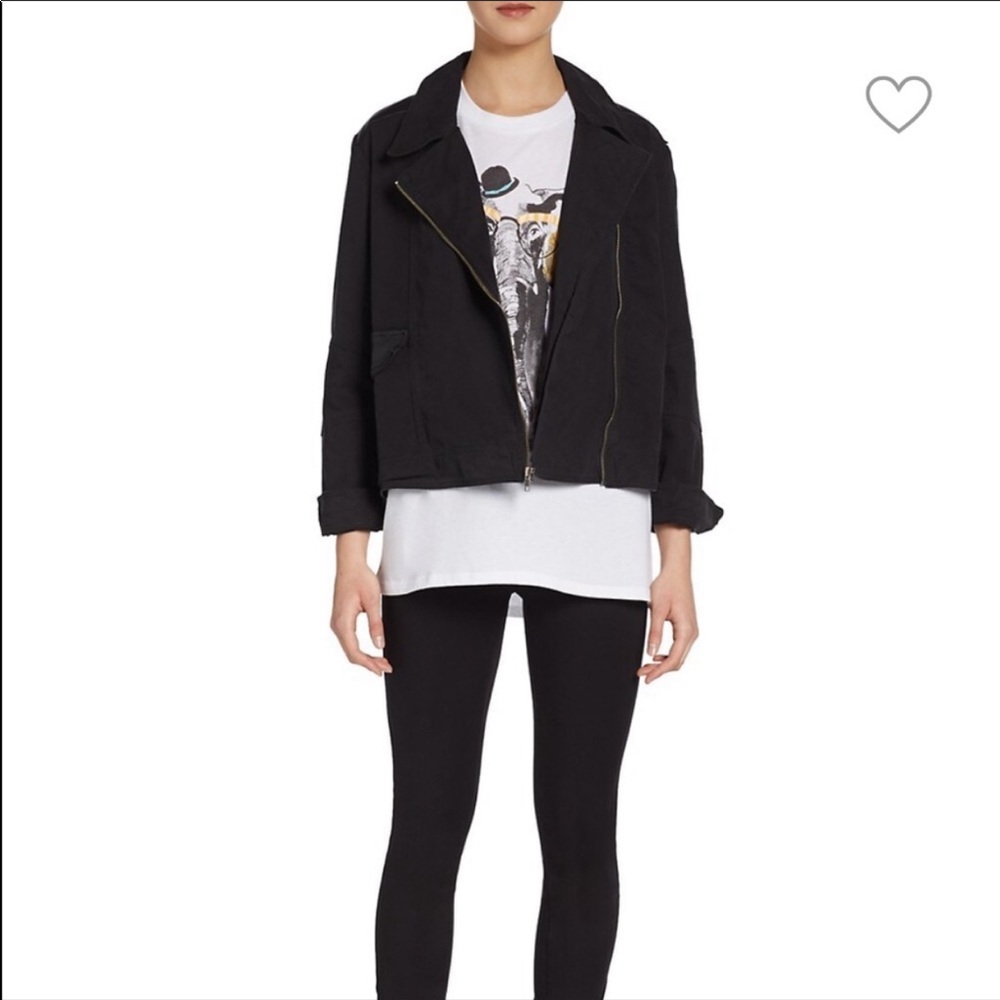 Pjk Canvas and Leather Jacket